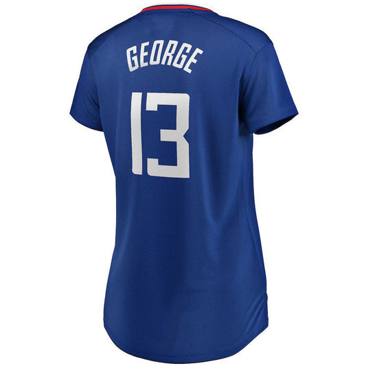 LA.Clippers #13 Paul George Fanatics Branded Fast Break Player Jersey Icon Edition Royal Stitched American Basketball Jersey UNEC