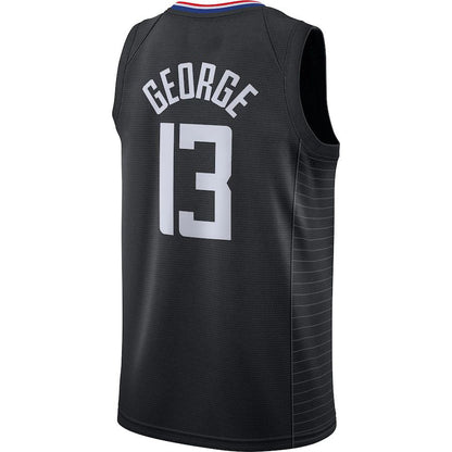 LA.Clippers #13 Paul George  Jordan Brand 2020-21 Swingman Jersey Statement Edition Black Stitched American Basketball Jersey UNEC