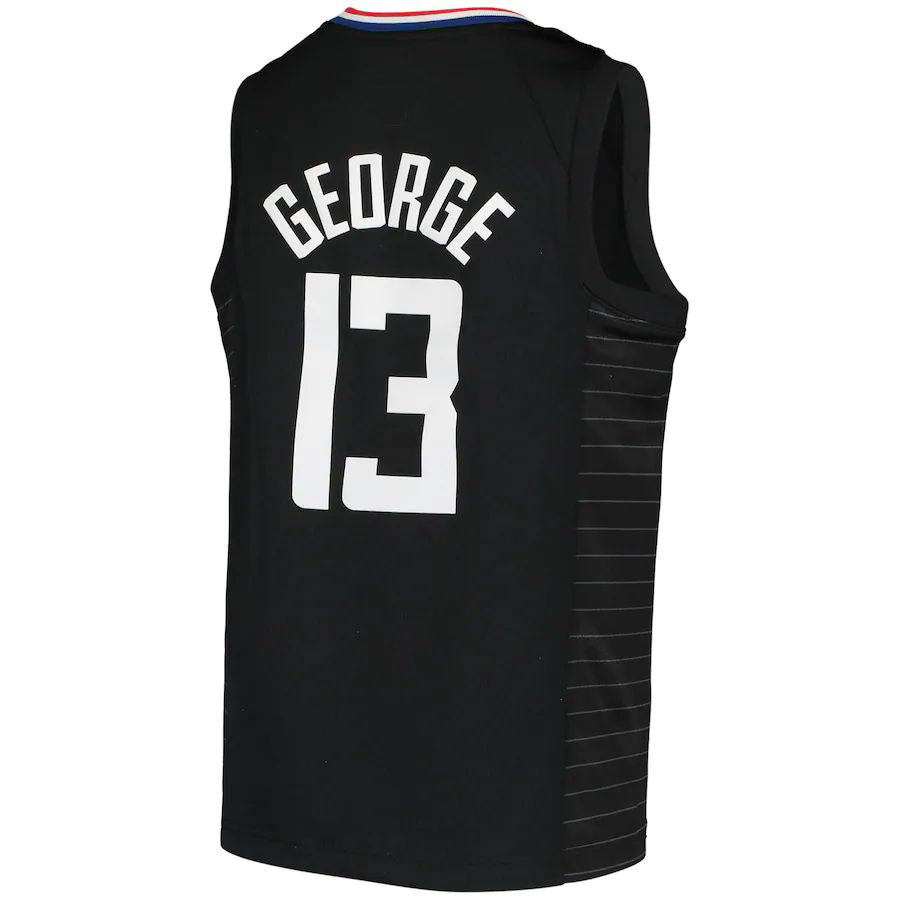 LA.Clippers #13 Paul George Jordan Brand 2020-21 Swingman Player Jersey Statement Edition Black Stitched American Basketball Jersey UNEC