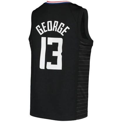 LA.Clippers #13 Paul George Jordan Brand 2020-21 Swingman Player Jersey Statement Edition Black Stitched American Basketball Jersey UNEC