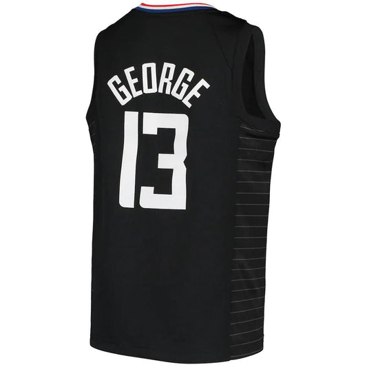 LA.Clippers #13 Paul George Jordan Brand 2020-21 Swingman Player Jersey Statement Edition Black Stitched American Basketball Jersey UNEC