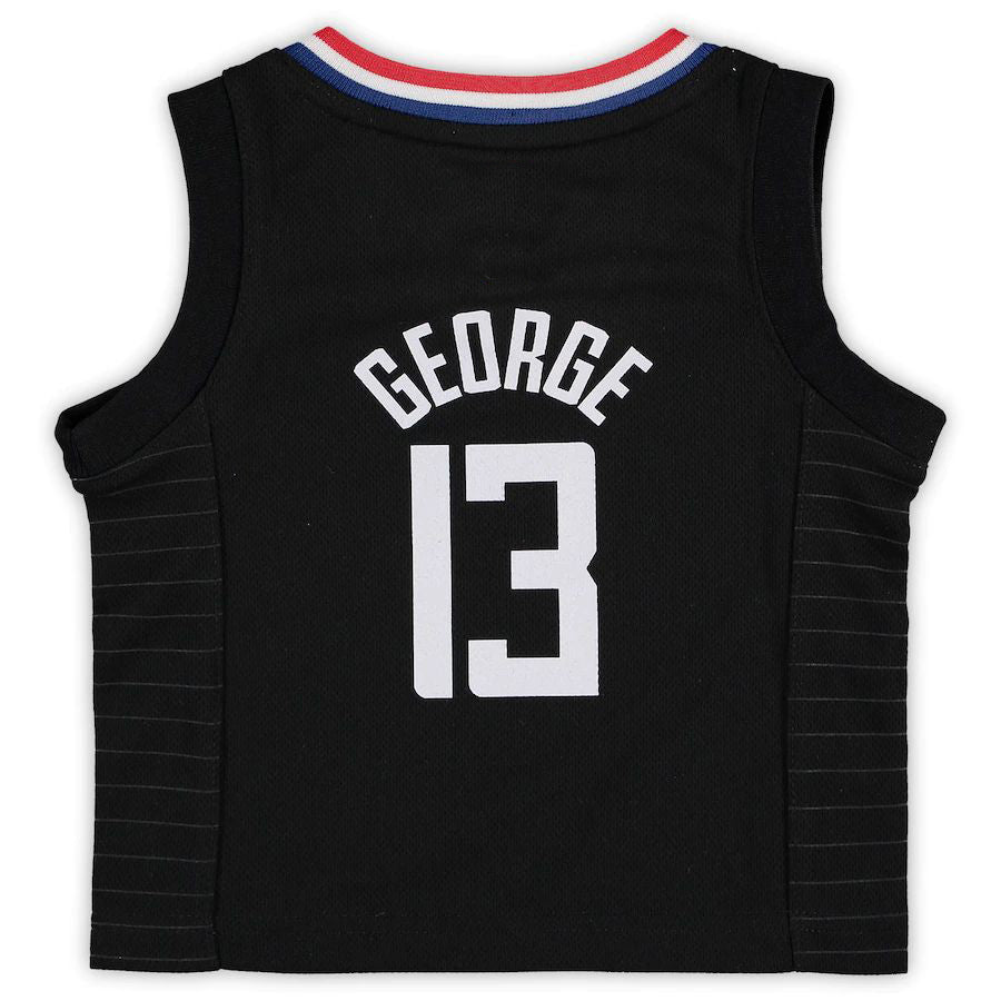 LA.Clippers #13 Paul George Jordan Brand Infant 2020-21 Jersey Statement Edition Black Stitched American Basketball Jersey UNEC