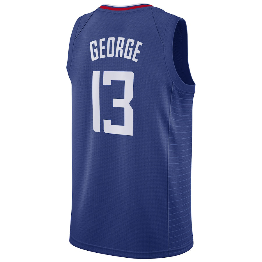 LA.Clippers #13 Paul George 2019-20 Swingman Jersey Icon Edition Royal Stitched American Basketball Jersey UNEC