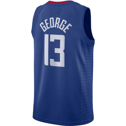 LA.Clippers #13 Paul George 2021-22 Diamond Swingman Jersey Icon Edition Royal Stitched American Basketball Jersey UNEC