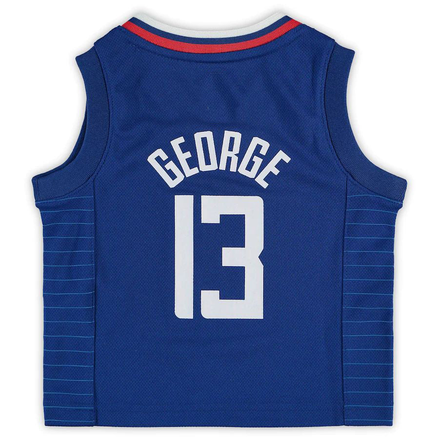 LA.Clippers #13 Paul George Infant 2020-21 Jersey Icon Edition Royal Stitched American Basketball Jersey UNEC