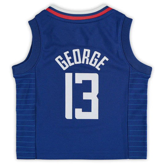 LA.Clippers #13 Paul George Infant 2020-21 Jersey Icon Edition Royal Stitched American Basketball Jersey UNEC