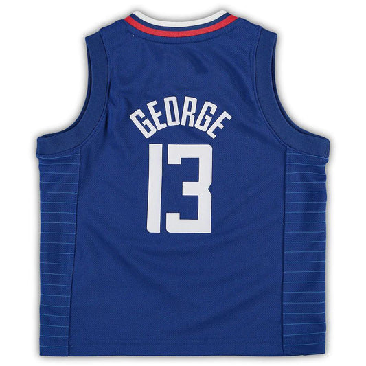 LA.Clippers #13 Paul George Toddler 2020-21 Replica Jersey Icon Edition Royal Stitched American Basketball Jersey UNEC