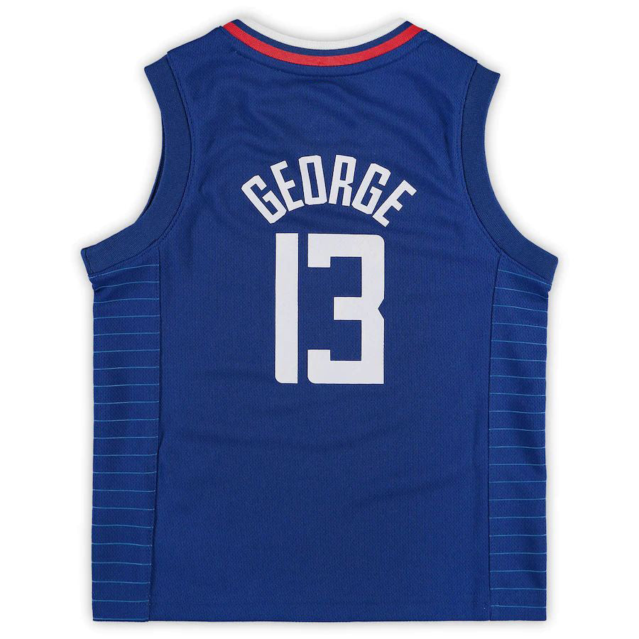 LA.Clippers #13 Paul George Preschool 2020-21 Fast Break Replica Jersey  Icon Edition Royal Stitched American Basketball Jersey UNEC