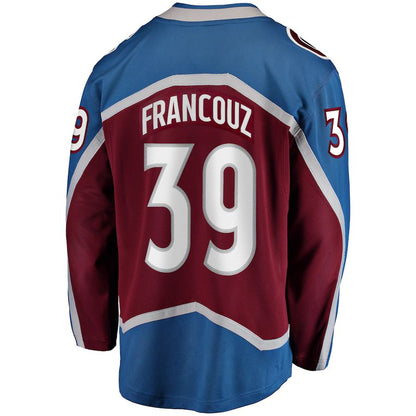 C.Avalanche #39 Pavel Francouz Fanatics Branded Breakaway Player Jersey Burgundy Stitched American Hockey Jersey UNEC