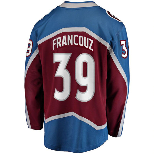 C.Avalanche #39 Pavel Francouz Fanatics Branded Breakaway Player Jersey Burgundy Stitched American Hockey Jersey UNEC