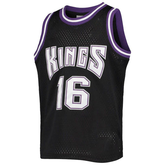 S.Kings #16 Peja Stojakovic Mitchell & Ness  Hardwood Classics Swingman Jersey Black Stitched American Basketball Jersey UNEC
