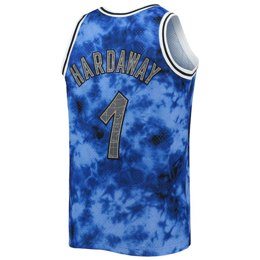 O.Magic #1 Penny Hardaway Mitchell & Ness 1994-95 Galaxy Swingman Jersey Blue Stitched American Basketball Jersey UNEC