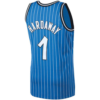 O.Magic #1 Penny Hardaway Mitchell & Ness Big & Tall Hardwood Classics Jersey Blue Stitched American Basketball Jersey UNEC