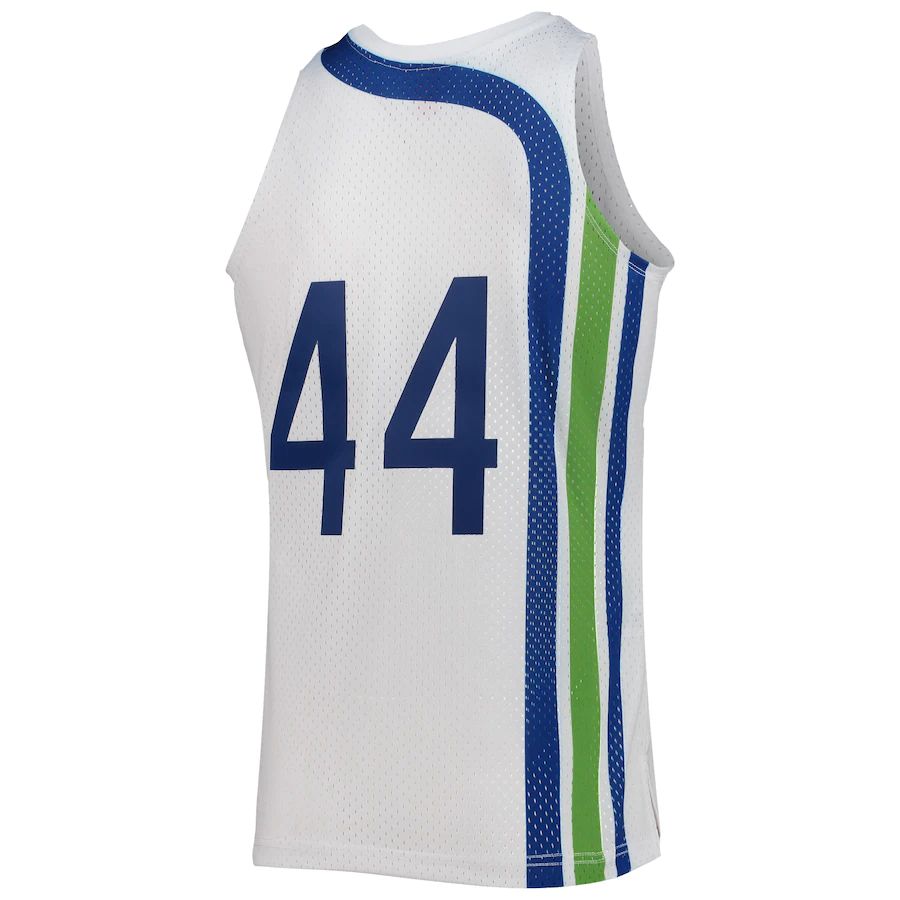 A.Hawks #44 Pete Maravich Mitchell & Ness 1970-71 Hardwood Classics Swingman Jersey White Stitched American Basketball Jersey UNEC
