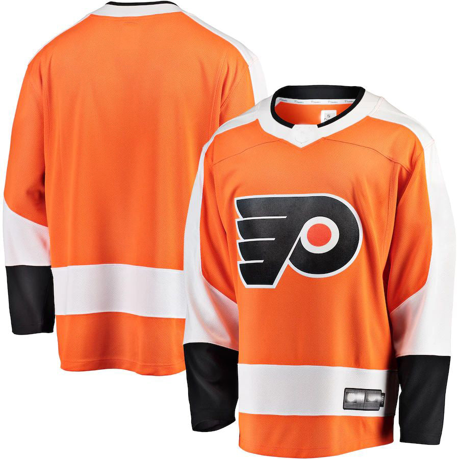 P.Flyers Fanatics Branded Breakaway Home Jersey Orange Stitched American Hockey Jersey UNEC