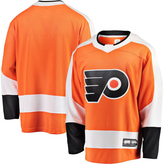 P.Flyers Fanatics Branded Breakaway Home Jersey Orange Stitched American Hockey Jersey UNEC