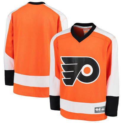 P.Flyers Fanatics Branded Home Replica Blank Jersey Orange Stitched American Hockey Jersey UNEC