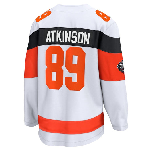 P.Flyers #89 Cam Atkinson Fanatics 2024 Stadium Series Breakaway Player Jersey ¨C White Stitched American Hockey Jersey UNEC