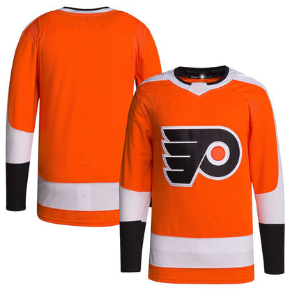 P.Flyers Home Primegreen Authentic Pro Blank Jersey Orange Stitched American Hockey Jersey UNEC