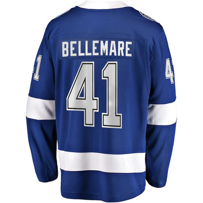 TB.Lightning #41 Pierre-Edouard Bellemare Fanatics Branded Home Breakaway Player Jersey Blue Stitched American Hockey Jersey UNEC