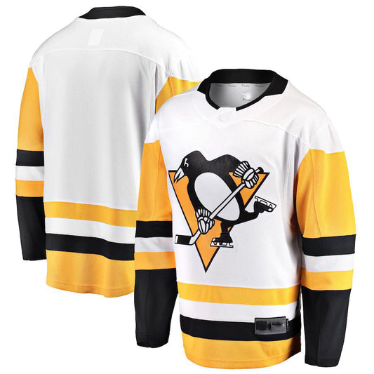 P.Penguins Fanatics Branded Breakaway Away Jersey White Stitched American Hockey Jersey UNEC