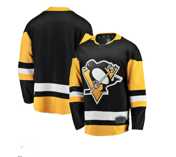 P.Penguins Fanatics Branded Breakaway Home Jersey Black Stitched American Hockey Jersey UNEC