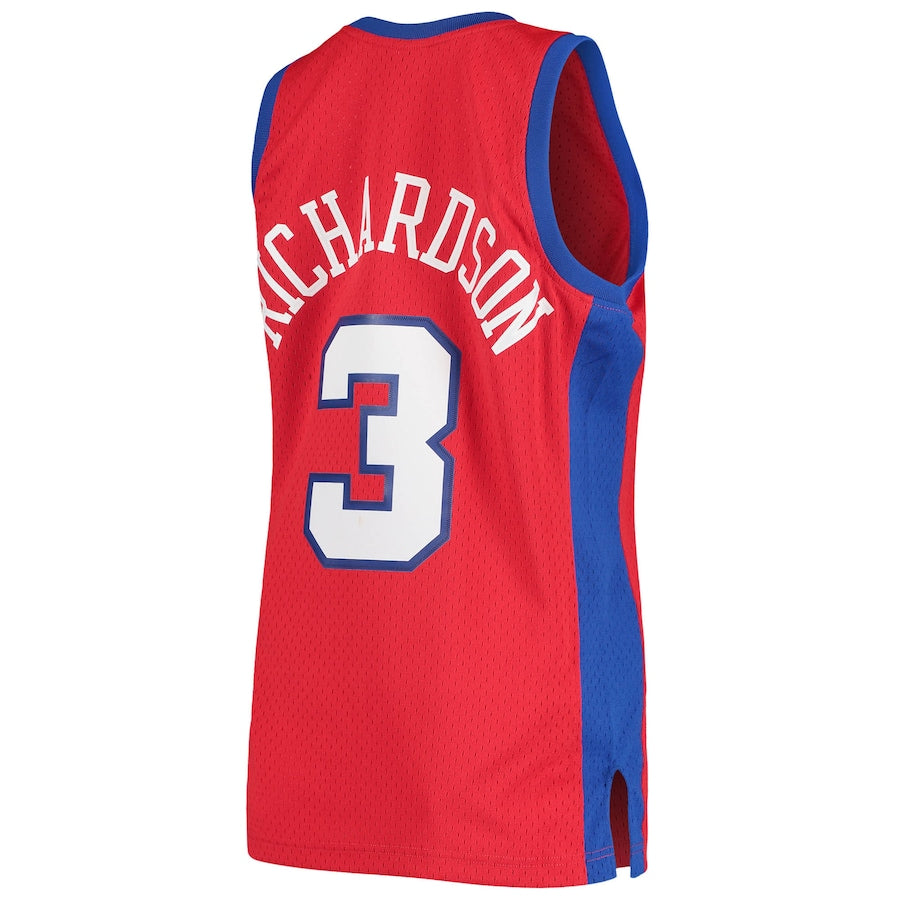LA.Clippers #3 Quentin Richardson Mitchell & Ness 2000-01 Hardwood Classics Swingman Jersey Statement Edition Red Stitched American Basketball Jersey UNEC