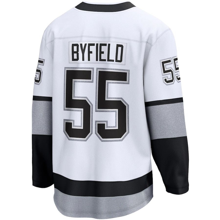 LA.Kings #55 Quinton Byfield Fanatics Branded Alternate Premier Breakaway Player Jersey White Stitched American Hockey Jersey UNEC