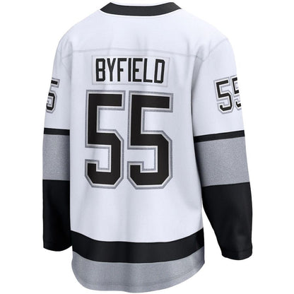 LA.Kings #55 Quinton Byfield Fanatics Branded Alternate Premier Breakaway Player Jersey White Stitched American Hockey Jersey UNEC