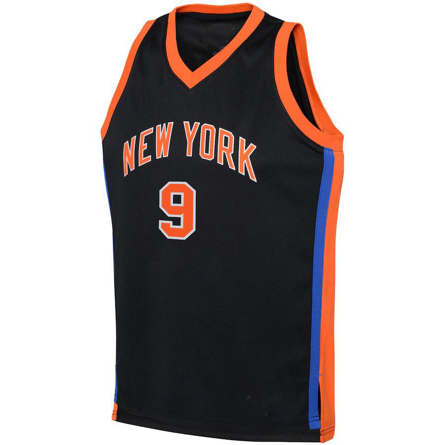 NY.Knicks #9 RJ Barrett   2022-23 Swingman Jersey City Edition Black Stitched American Basketball Jersey UNEC