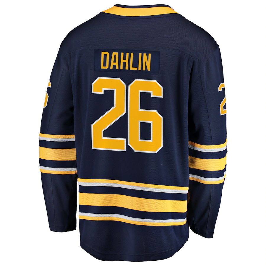 B.Sabres #26 Rasmus Dahlin Fanatics Branded Premier Breakaway Player Jersey Navy Stitched American Hockey Jersey UNEC