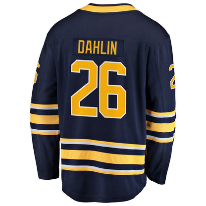B.Sabres #26 Rasmus Dahlin Fanatics Branded Premier Breakaway Player Jersey Navy Stitched American Hockey Jersey UNEC