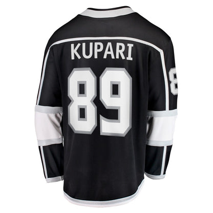 LA.Kings #89 Rasmus Kupari Fanatics Branded Home Breakaway Player Jersey Black Stitched American Hockey Jersey UNEC