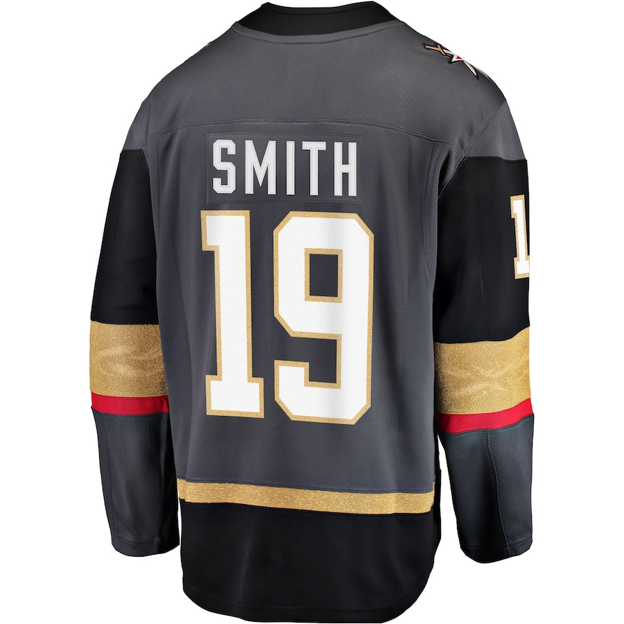 V.Golden Knights #19 Reilly Smith Alternate Breakaway Player Jersey Gray Hockey Jersey UNEC