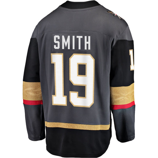 V.Golden Knights #19 Reilly Smith Alternate Breakaway Player Jersey Gray Hockey Jersey UNEC
