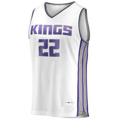 S.Kings #22 Richaun Holmes Fanatics Branded Fast Break Player Replica Jersey Association Edition White Stitched American Basketball Jersey UNEC