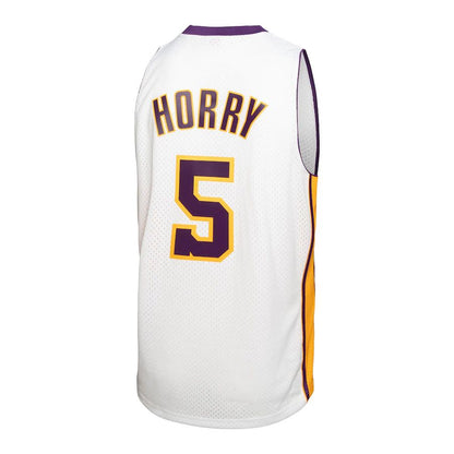 LA.Lakers #5 Robert Horry Mitchell & Ness 2002-03 Hardwood Classics Swingman Jersey White Stitched American Basketball Jersey UNEC