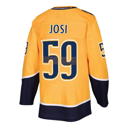 N.Predators #59 Roman Josi Home Authentic Player Jersey Gold Stitched American Hockey Jersey UNEC