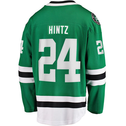 D.Stars #24 Roope Hintz Fanatics Branded Home Breakaway Player Jersey  Kelly Green Stitched American Hockey Jersey UNEC
