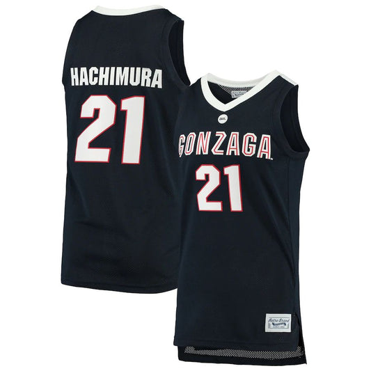 Gonzaga Bulldogs #21 Rui Hachimura Original Retro Brand Alumni Basketball Jersey Navy Stitched American College Jerseys