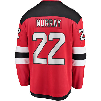 NJ.Devils #22 Ryan Murray Fanatics Branded Youth Breakaway Player Jersey Red Stitched American Hockey Jersey UNEC