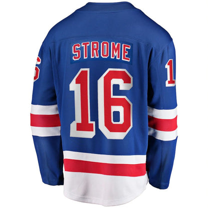 NY.Rangers #16 Ryan Strome Fanatics Branded Team Color Breakaway Player Jersey Blue Stitched American Hockey Jersey UNEC