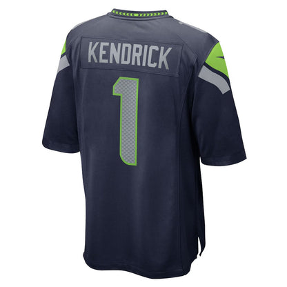 S.Seahawks #1 Derion Kendrick College Navy Team Game Stitched American Football Jerseys CustomName