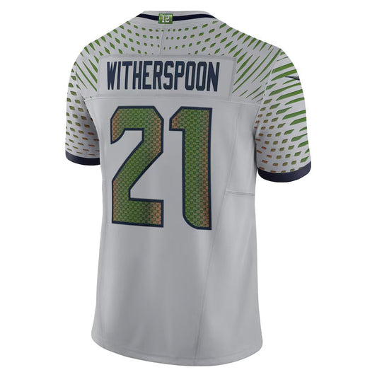 S.Seahawks #21 Devon Witherspoon 2025 Rivalries Collection Limited Jersey-CustomName - Wolf Gray Stitched American Football Jersey-CustomName