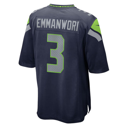 S.Seahawks #3 Nick Emmanwori College Navy Team Game Stitched American Football Jerseys CustomName