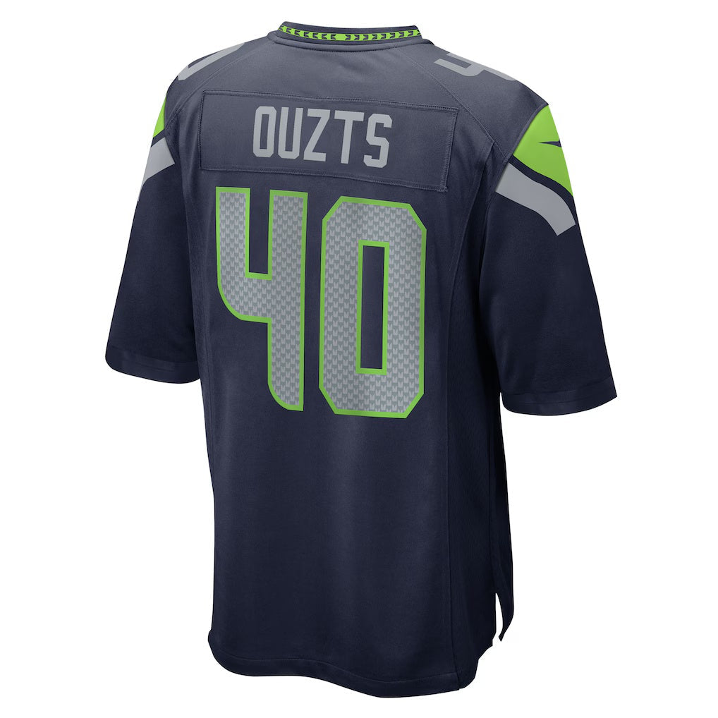 S.Seahawks #40 Robbie Ouzts College Navy Team Game Stitched American Football Jerseys CustomName