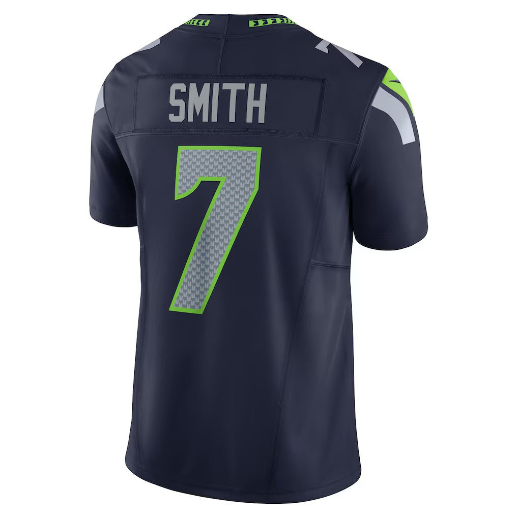 S.Seahawks #7 Geno Smith College Navy 50th Season Vapor F.U.S.E. Limited Stitched American Football Jerseys CustomName