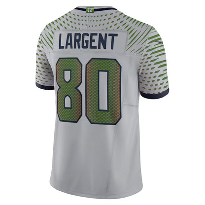 S.Seahawks #80 Steve Largent 2025 Rivalries Collection Retired Player Limited Jersey-CustomName - Wolf Gray Stitched American Football Jersey-CustomName