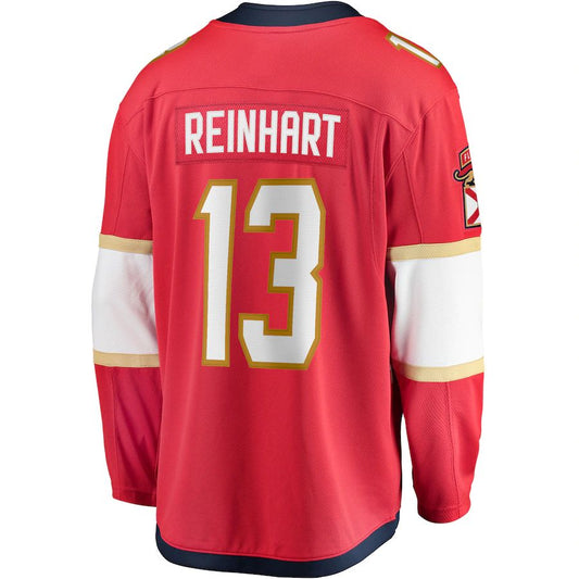 F.Panthers #13 Sam Reinhart Fanatics Branded Breakaway Player Jersey Red Stitched American Hockey Jersey UNEC