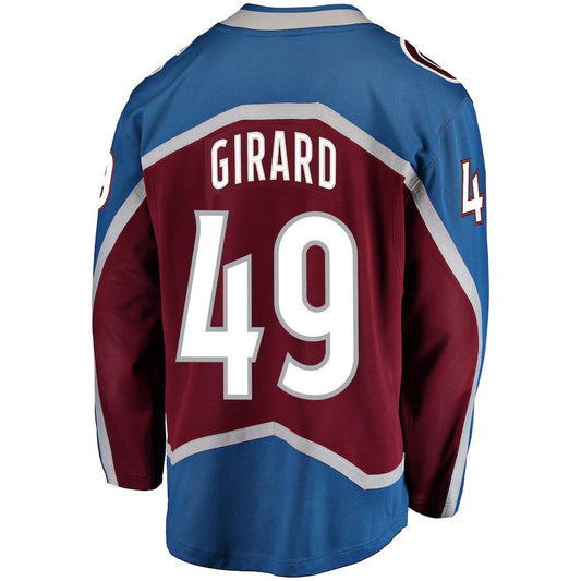 C.Avalanche #49 Samuel Girard Fanatics Branded Breakaway Player Jersey  Burgundy Stitched American Hockey Jersey UNEC